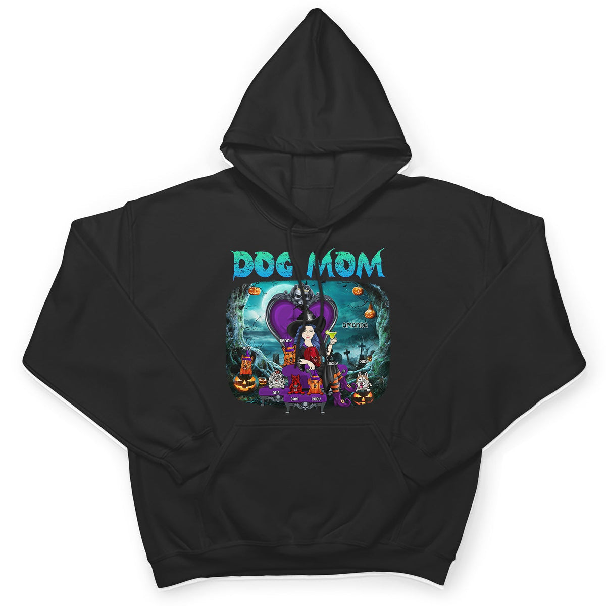 Dog Mom Halloween - Gift For Dog Lovers - Personalized T Shirt