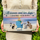 And She Lived Happily Ever After - Gift For Dog Lovers - Personalized Wood Rectangle Sign