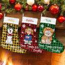 Dear Santa Define Naughty - Gift For Family - Personalized Christmas Stocking