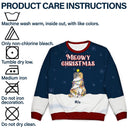 Meowy Catmas - Gift For Cat Lovers - Personalized Unisex Ugly Sweater