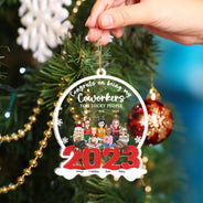 Congrats On Being You Lucky - Christmas Gift For Besties - Personalized Custom Shaped Acrylic Ornament