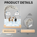 They Still Talk About You - Memorial Gift For Pet Lovers - Personalized 3D Led Light Wooden Base