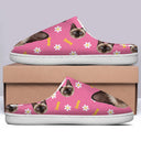 Custom Photo Cute Pattern - Gift For Pet Lovers - Personalized Fluffy Slippers