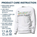 This Mama Wears Her Heart On Her Sleeve - Birthday, Loving Gift For Mom, Mother, Grandma, Grandmother - Personalized Sweatshirt With Sleeve Imprint