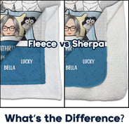 This Is My Cat Cuddling Cozy - Gift For Cat Lovers - Personalized Fleece Blanket, Sherpa Blanket