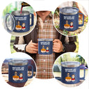 Awesome Like My Daughter - Personalized 14oz Stainless Steel Tumbler With Handle