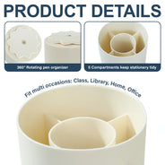 Teacher, Happy - The Best Teacher - Personalized Rotating Pen Holder