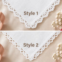Sentimental,Custom Photo,Gift For Mother,Wedding,Upload Full Photo - Custom Photo Vintage Childhood For Happy Tears - Personalized Handkerchief