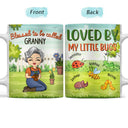 Loved By My Little Bugs Gardening Lady - Gift For Women - Personalized Custom White Edge-to-Edge Mug