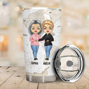 The Love Between Is Forever - Gift For Family - Personalized Custom Tumbler