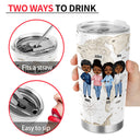 The Love Between Is Forever - Gift For Family - Personalized Custom Tumbler