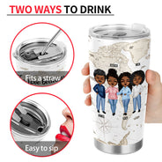 The Love Between Is Forever - Gift For Family - Personalized Custom Tumbler
