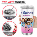 I'd Walk Through Fire For You Sister - Funny Sister Gifts - Personalized Custom Tumbler