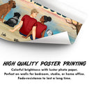 You & Me And The Dogs Husband Wife Dog Lovers - Gift For Couples - Personalized Custom Poster