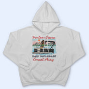 Pontoon Queen Classy Sassy And A Bit Smart Assy - Personalized Custom T Shirt