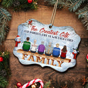 The Greatest Gift Our Parents Gave Us Was Each Other - Christmas Memorial Gift For Siblings, Parents, Family - Personalized Medallion Wooden Ornament