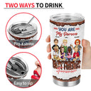 Besties Apparently We Are Trouble - Gift For Best Friends - Personalized Custom Tumbler