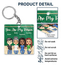Work Made Us Colleagues Teacher - Birthday, Funny Gifts For Co-workers, Friends, Soul Sisters, Besties, BFF - Personalized Custom Acrylic Keychain
