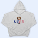 Stars And Stripes Nana Title - Birthday, Loving Gift For Mom, Mother, Mama, Grandma, Grandmother - Personalized Custom T Shirt