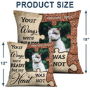 Custom Photo A Piece Of My Heart Is At The Rainbow Bridge - Memorial Gift, Family, Pet Lover - Personalized Custom Pillow
