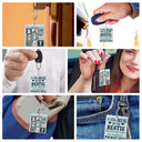 Custom Photo A Little Pocket Hug For My Bestie - Anniversary, Loving, Birthday Gift For Best Friends, BFF, Sister - Personalized Custom Acrylic Keychain