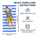 Beach Trips, Pool Party - Birthday, Vacation, Traveling Gift For Woman, Man - Personalized Beach Towel