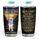 Chibi Kissing Couple Sideview I Wish I Couple Turn Back The Clock - Birthday, Loving, Anniversary Gift For Spouse, Hubby, Wifey, Boyfriend, Girlfriend - Personalized Tumbler