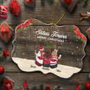 Here's To Another Year Of Bonding Over Alcohol - Gift For Bestie, Sister, Women - Personalized Medallion Acrylic Ornament