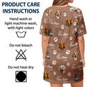 Custom Photo Best Dog Cat Mom Ever - Gift For Pet Lovers, Fur Moms - Personalized Women's Sleep Tee