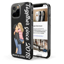Together Since Couple Kissing - Loving, Anniversary Gift For Spouse, Husband, Wife - Personalized Clear Phone Case