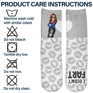 Blew You A Kiss - Gift For Couples - Personalized Socks