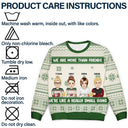 Christmas Bestie Cartoon Drinking Really Small Gang - Gift For Bestie - Personalized Unisex Ugly Sweater