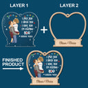 Christmas Couple Forever Yours - Gift For Couples - Personalized 2-Layered Mix Ornament