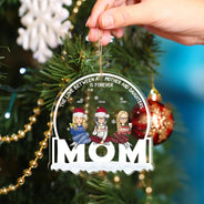Christmas Mother & Daughter From The Start - Gift For Mom - Personalized Custom Shaped Acrylic Ornament