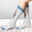 Custom Photo Pet Personal Stalker I Will Follow You - Gift For Pet Lovers - Personalized Socks