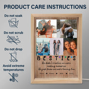 Custom Photo We Were Having Fun - Gift For Bestie - Personalized Picture Frame Light Box