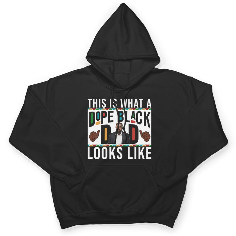 Custom Photo Dope Black Dad - Gift For Father - Personalized T Shirt