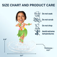 Custom Photo Hula Dancer - Gift For Women, Men, Kid - Personalized Acrylic Shaking Stand