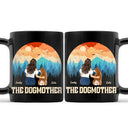 The Dogfather The Dogmother - Personalized Black Mug