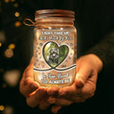 Custom Photo,Pet Lovers,Sad,Memorial - Custom Photo Light This Up And Think Of Me - Personalized Mason Jar Light