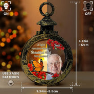 Christmas,Memorial,Custom Photo,Family,Sad - Custom Photo A Light Remains Where A Beautiful Soul Has Passed - Personalized Candlelight Lantern Ornament