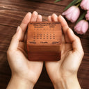 Gift For Yourself,Gift For Women,Gift For Men,Memorial,Sad - Custom Photo Calendar The Moment Your Heart Stopped - Personalized Wooden Accordion Photo Box