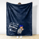 Hot Tea Sipping - Gift For Yourself, Gift For Women - Personalized Fleece Blanket