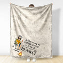 Fireside Sitting Going Camping - Gift For Yourself, Gift For Women, Gift For Men - Personalized Fleece Blanket