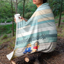 Bestie Sister A Hug From Me To You - Gift For Bestie, Gift For Sister - Personalized Fleece Blanket