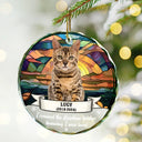 Custom Photo You Were My Favorite Hello And Hardest Goodbye - Personalized Circle Glass Ornament