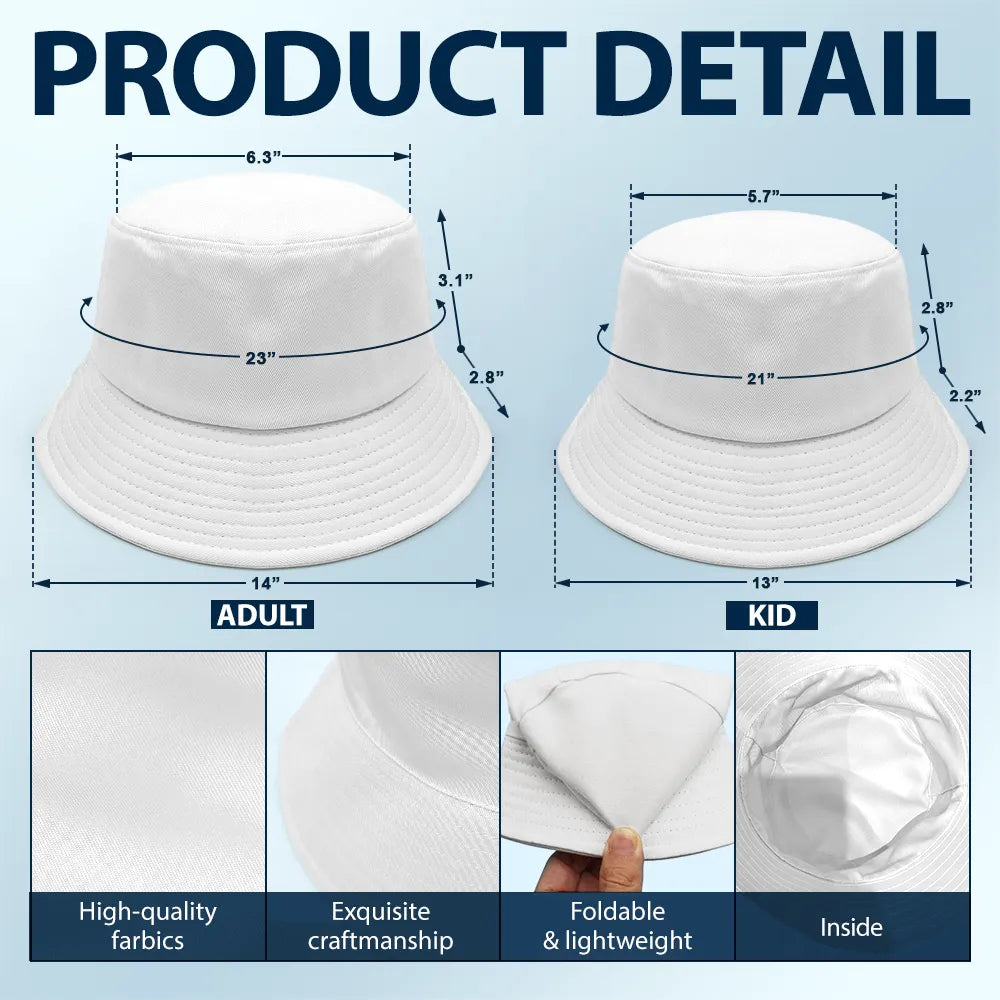 A Man And His Cat - Personalized Bucket Hat