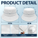 Custom Photo Pencil Drawing Toile De Jouy Pattern Family Pet - Personalized Bucket Hat
