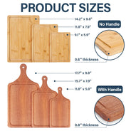 Gift For Husband,Gift For Men,Gift For Yourself,Gift For Grandpa,Gift For Father,Happy,Cooking - Handprints Best Dad Grandpa Papa Ever - Personalized Wooden Cutting Board