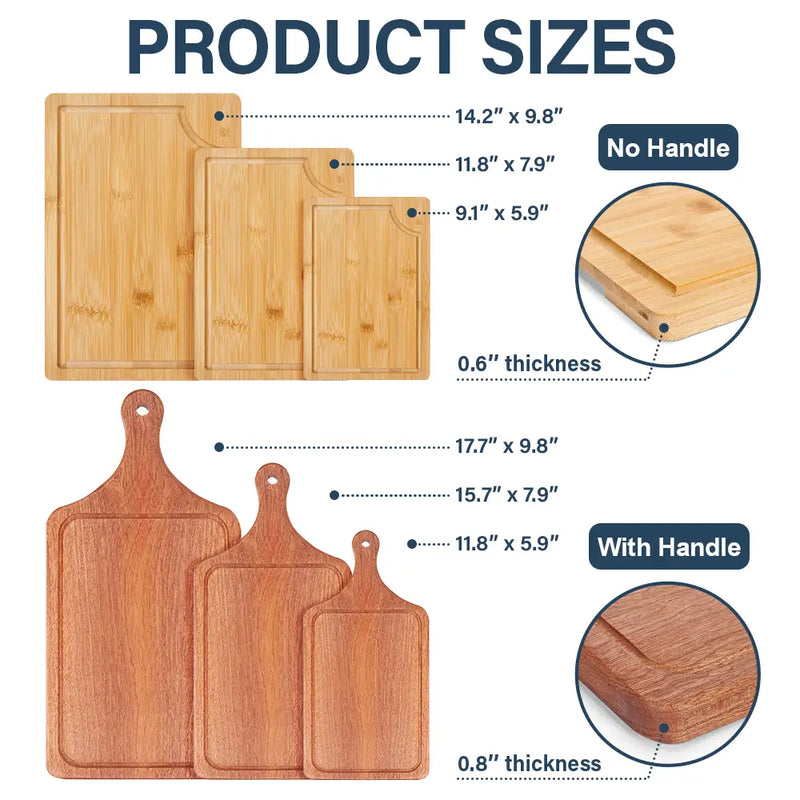 Gift For Husband,Gift For Men,Gift For Yourself,Gift For Grandpa,Gift For Father,Happy,Cooking - Handprints Best Dad Grandpa Papa Ever - Personalized Wooden Cutting Board